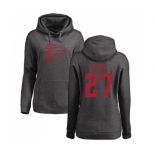 NFL Women's Nike Atlanta Falcons #27 Damontae Kazee Ash One Color Pullover Hoodie