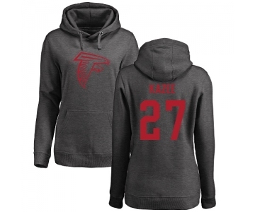 NFL Women's Nike Atlanta Falcons #27 Damontae Kazee Ash One Color Pullover Hoodie