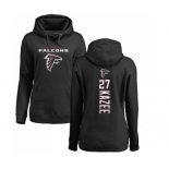 NFL Women's Nike Atlanta Falcons #27 Damontae Kazee Black Backer Pullover Hoodie