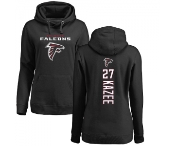 NFL Women's Nike Atlanta Falcons #27 Damontae Kazee Black Backer Pullover Hoodie