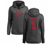 NFL Women's Nike Atlanta Falcons #5 Matt Bosher Ash One Color Pullover Hoodie