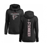 NFL Women's Nike Atlanta Falcons #73 Ryan Schraeder Black Backer Pullover Hoodie