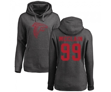 NFL Women's Nike Atlanta Falcons #99 Terrell McClain Ash One Color Pullover Hoodie