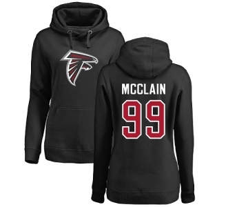 NFL Women's Nike Atlanta Falcons #99 Terrell McClain Black Name & Number Logo Pullover Hoodie