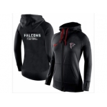 Women Nike Atlanta Falcons Full-Zip Performance Hoodie Black