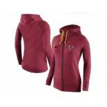 Women Nike Atlanta Falcons Full-Zip Performance Hoodie Red