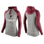 Women Nike Atlanta Falcons Performance Hoodie Grey & red-1