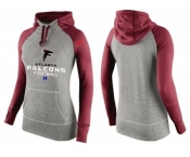 Women Nike Atlanta Falcons Performance Hoodie Grey & red-1