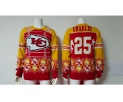 Nike Kansas City Chiefs #25 Jamaal Charles red Men's Ugly Sweater