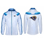 NFL St. Louis Rams dust coat trench coat windbreaker 11