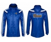 NFL St. Louis Rams dust coat trench coat windbreaker 12