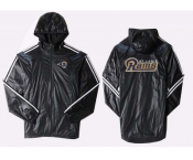 NFL St. Louis Rams dust coat trench coat windbreaker 17