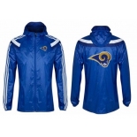 NFL St. Louis Rams dust coat trench coat windbreaker 1