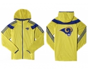 NFL St. Louis Rams dust coat trench coat windbreaker 2