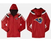 NFL St. Louis Rams dust coat trench coat windbreaker 3