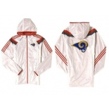 NFL St. Louis Rams dust coat trench coat windbreaker 4