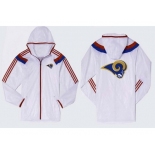 NFL St. Louis Rams dust coat trench coat windbreaker 9