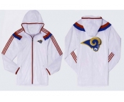 NFL St. Louis Rams dust coat trench coat windbreaker 9