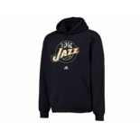 Adidas Utah Jazz Logo Pullover Navy Hoodie Sweatshirt