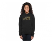 Women''s Utah Jazz Gold Collection Pullover Hoodie Black