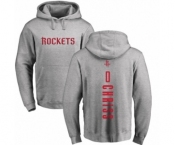 NBA Nike Houston Rockets #0 Marquese Chriss Ash Backer Pullover Hoodie