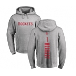 NBA Nike Houston Rockets #1 Tracy McGrady Ash Backer Pullover Hoodie