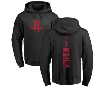 NBA Nike Houston Rockets #1 Tracy McGrady Black One Color Backer Pullover Hoodie