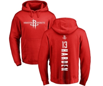 NBA Nike Houston Rockets #13 James Harden Red Backer Pullover Hoodie