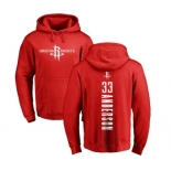 NBA Nike Houston Rockets #33 Ryan Anderson Red Backer Pullover Hoodie