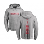 NBA Nike Houston Rockets #7 Joe Johnson Ash Backer Pullover Hoodie