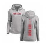 NBA Women's Nike Houston Rockets #1 Michael Carter-Williams Ash Backer Pullover Hoodie