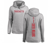 NBA Women's Nike Houston Rockets #1 Michael Carter-Williams Ash Backer Pullover Hoodie