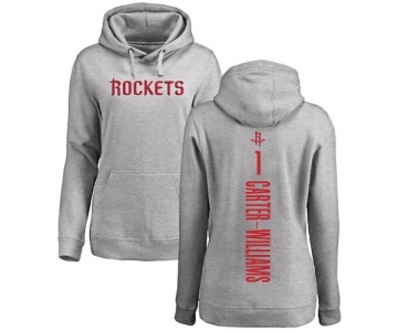 NBA Women's Nike Houston Rockets #1 Michael Carter-Williams Ash Backer Pullover Hoodie