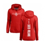 NBA Women's Nike Houston Rockets #1 Michael Carter-Williams Red Backer Pullover Hoodie