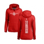 NBA Women's Nike Houston Rockets #33 Ryan Anderson Red Backer Pullover Hoodie