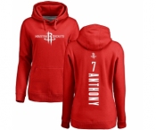 NBA Women's Nike Houston Rockets #7 Carmelo Anthony Red Backer Pullover Hoodie