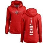 NBA Women's Nike Houston Rockets #7 Joe Johnson Red Backer Pullover Hoodie