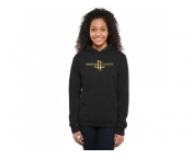 Women''s Houston Rockets Gold Collection Pullover Hoodie Black