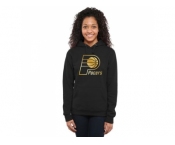 Women''s Indiana Pacers Gold Collection Pullover Hoodie Black