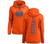 NBA Women's Nike New York Knicks #19 Willis Reed Orange One Color Backer Pullover Hoodie