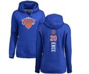 NBA Women's Nike New York Knicks #20 Kevin Knox Royal Blue Backer Pullover Hoodie