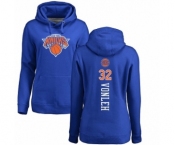 NBA Women's Nike New York Knicks #32 Noah Vonleh Royal Blue Backer Pullover Hoodie