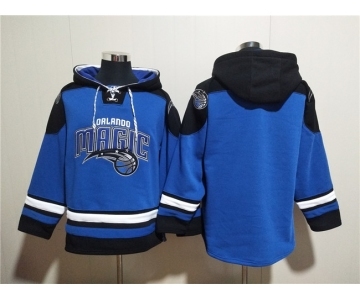 Men's Orlando Magic Blank Blue Ageless Must-Have Lace-Up Pullover Hoodie