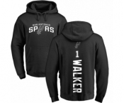 NBA Nike San Antonio Spurs #1 Lonnie Walker Black Backer Pullover Hoodie