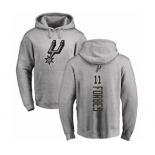 NBA Nike San Antonio Spurs #11 Bryn Forbes Ash Backer Pullover Hoodie