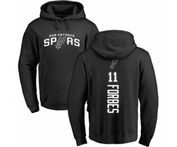 NBA Nike San Antonio Spurs #11 Bryn Forbes Black Backer Pullover Hoodie