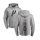 NBA Nike San Antonio Spurs #12 Bruce Bowen Ash Backer Pullover Hoodie