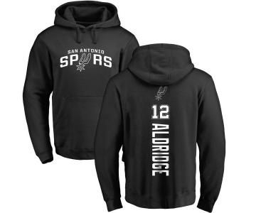 NBA Nike San Antonio Spurs #12 LaMarcus Aldridge Black Backer Pullover Hoodie