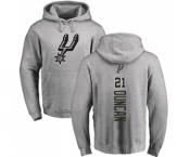 NBA Nike San Antonio Spurs #21 Tim Duncan Ash Backer Pullover Hoodie