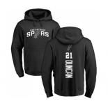 NBA Nike San Antonio Spurs #21 Tim Duncan Black Backer Pullover Hoodie